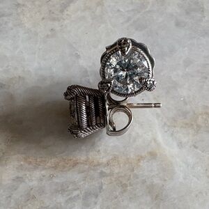 Judith Ripka sterling stud earrings